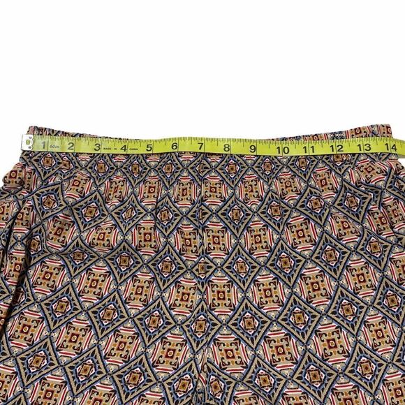 J. Jill Wide Leg Plazzo Boho Aztec Print Pants XS - Picture 5 of 10